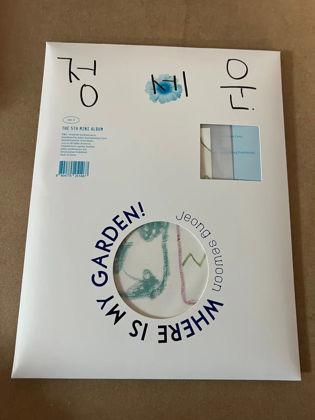 정세운 (JEONG SEWOON) - 미니5집 [Where is my Garden!] | AUTOGRAPHED ALBUM