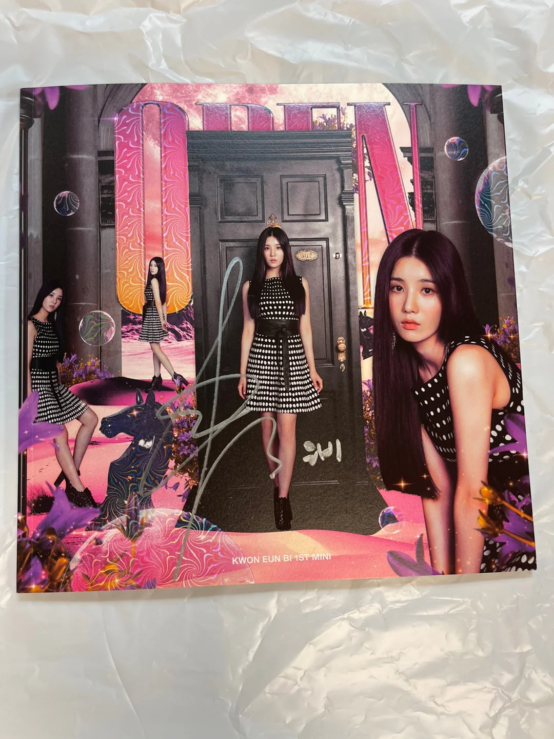 KWON EUN BI - AUTOGRAPHED ALBUM [OPEN] - PURPLE VER. ONLINE ONLY