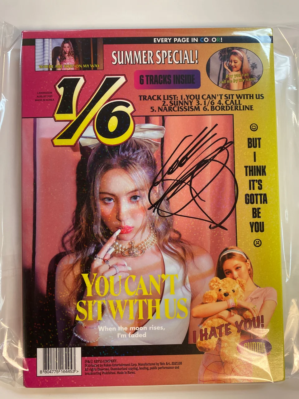 선미 (SUNMI) - 미니3집 SIGNED - AUTOGRAPHED ALBUM [6 분의 1]