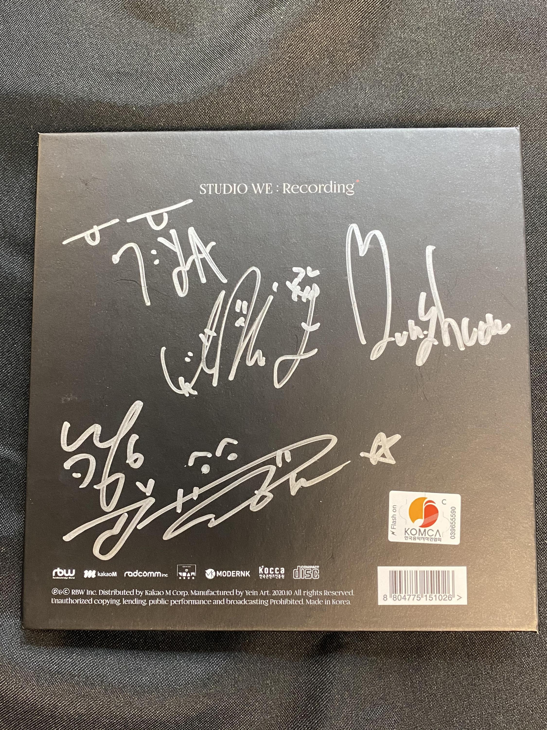 원위(ONEWE) - Autographed album 1st Demo Album [STUDIO WE : Recording] (ONLINE ONLY)