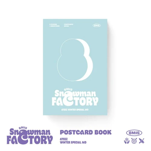 ATEEZ [SNOWMAN FACTORY] WINTER SPECIAL MD - 01. POSTCARD BOOK