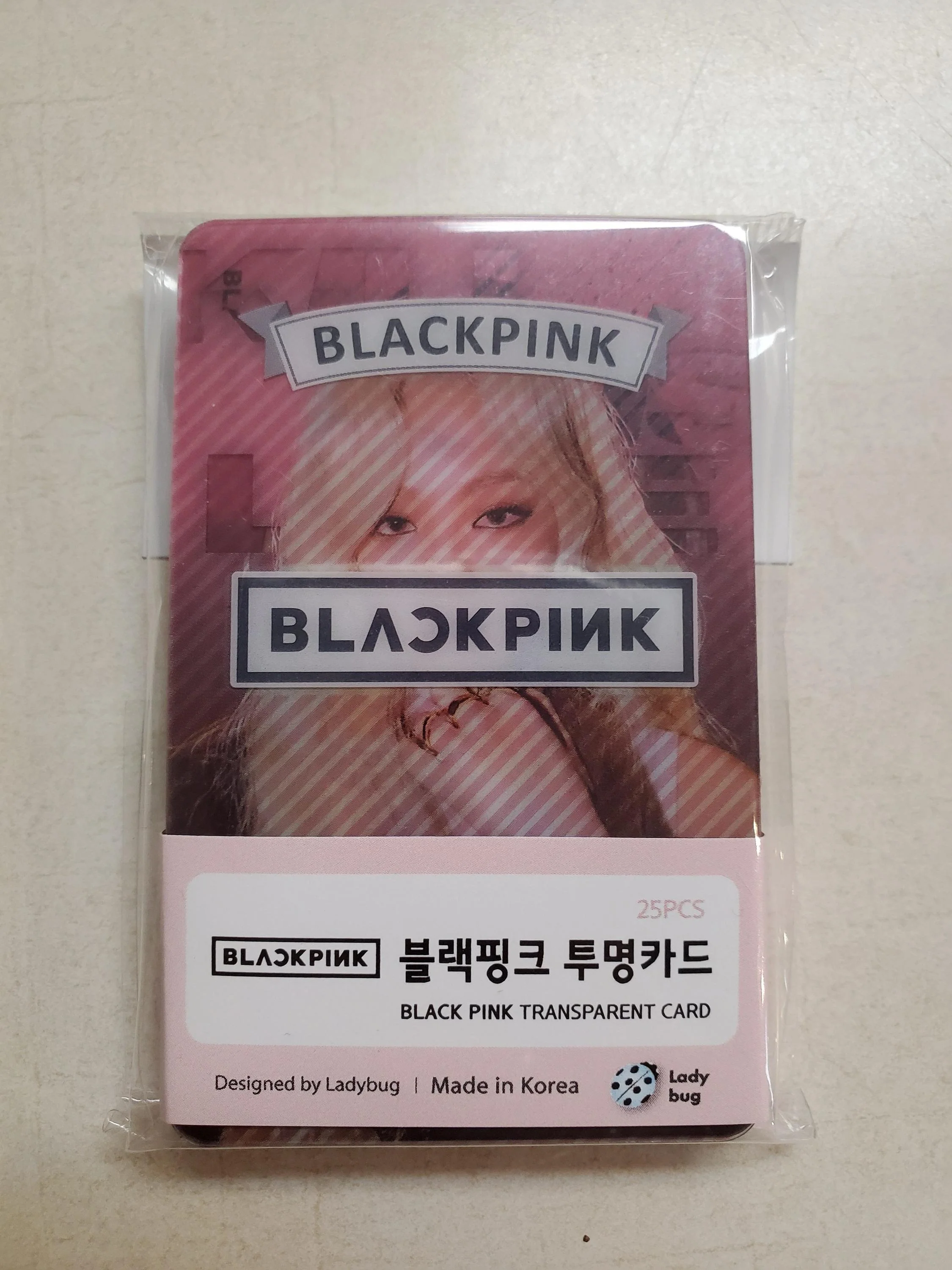 [ BLACK PINK ] TRANSPARENT CARD