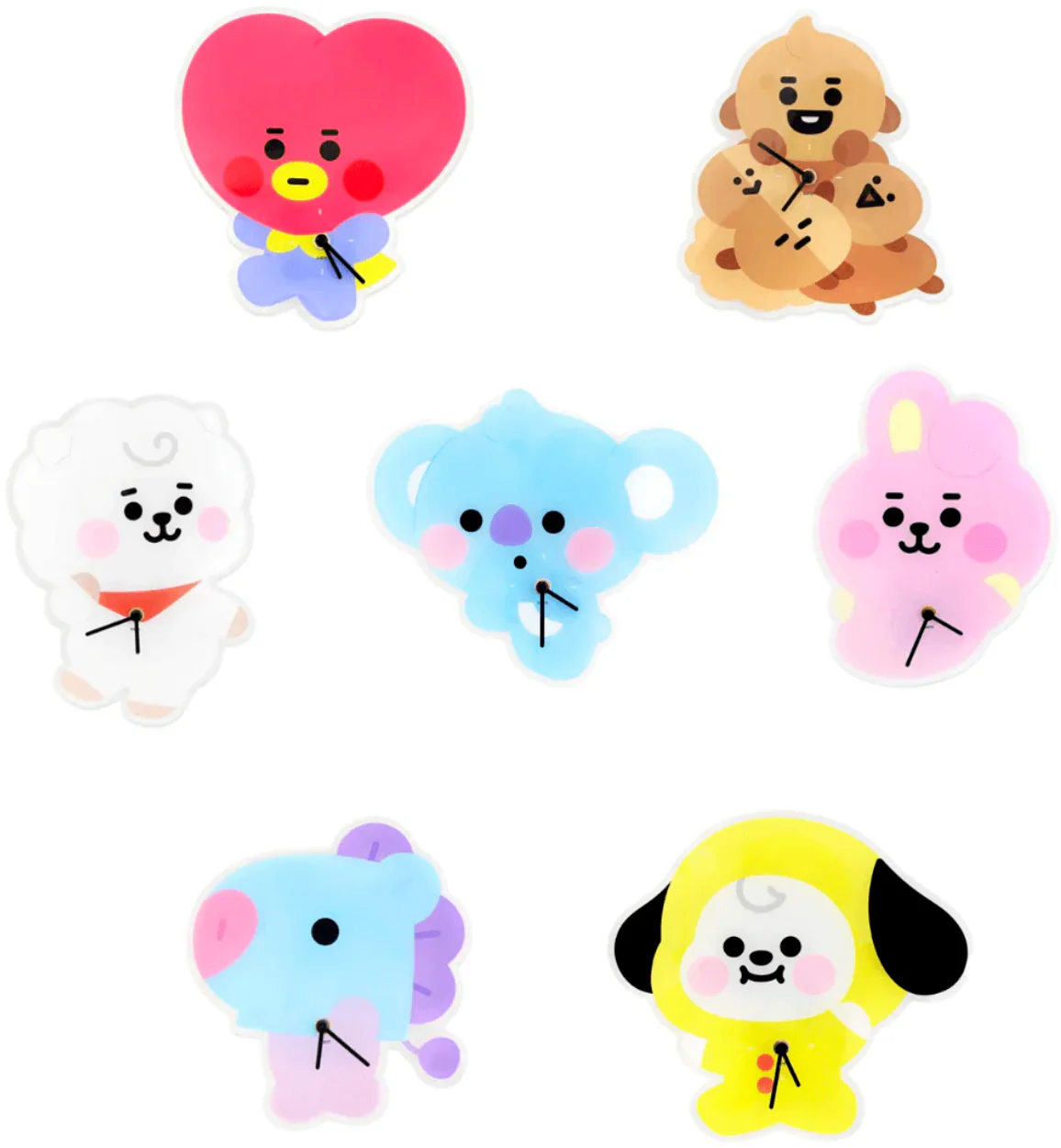 [ BT21 ] BABY ACRYLIC WALL CLOCK