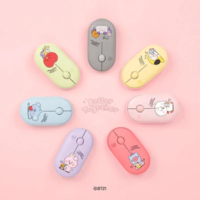 [BT21] BTS Line Friends Collaboration - Baby Multi Pairing Wireless Mouse My Little Buddy
