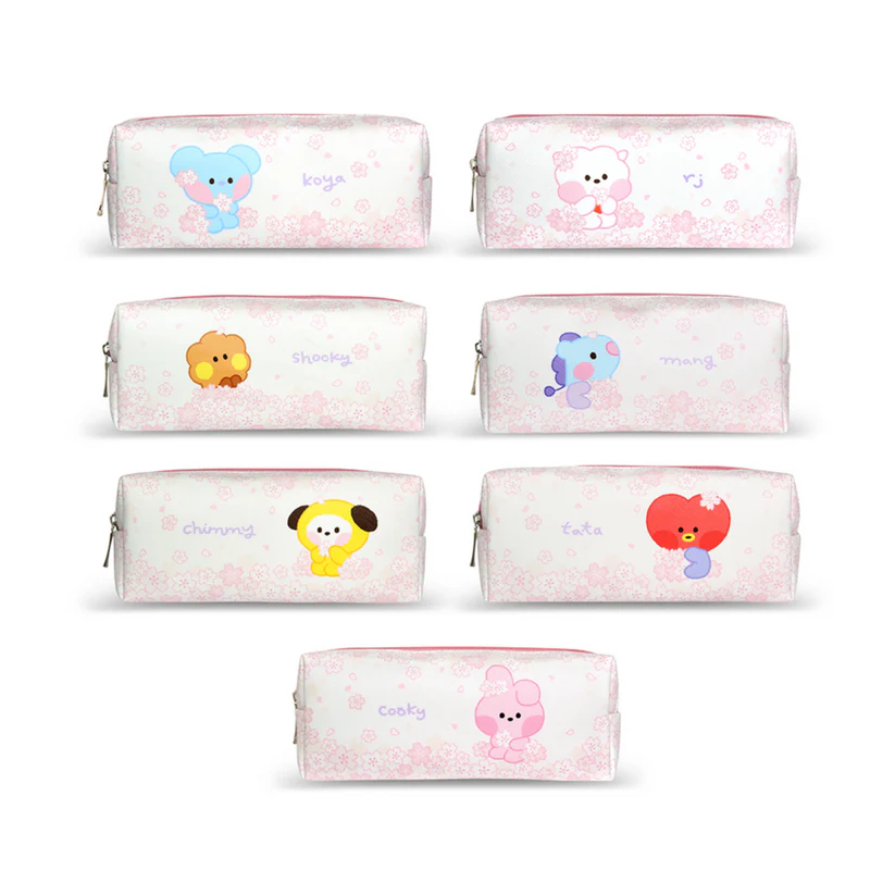 BT21 Cherry Blossom Pencil Case