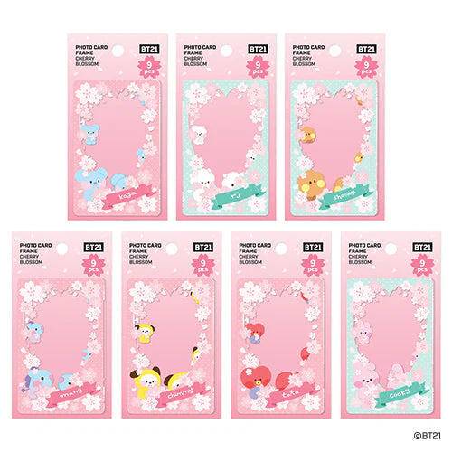 BT21 CHERRY BLOSSOM PHOTOCARD FRAME