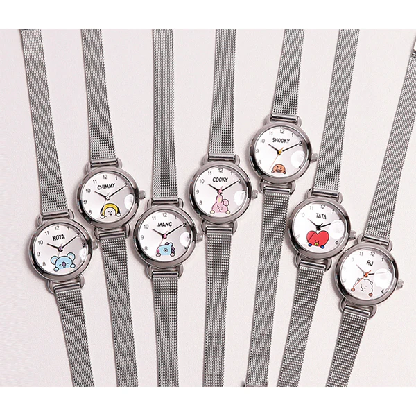 [BT21] OST Silver Mesh Watch