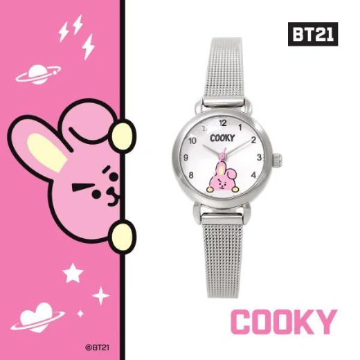 [BT21] OST Silver Mesh Watch - Image 3