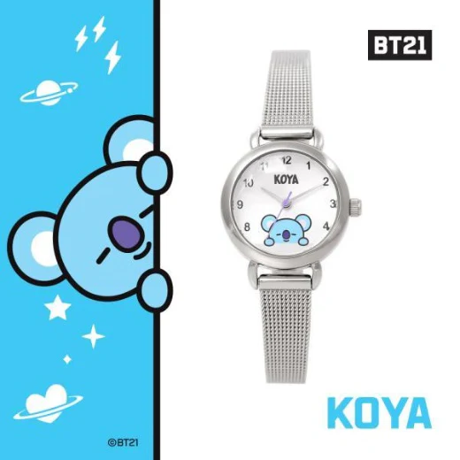 [BT21] OST Silver Mesh Watch - Image 4