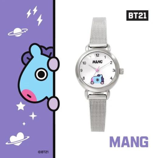 [BT21] OST Silver Mesh Watch - Image 5
