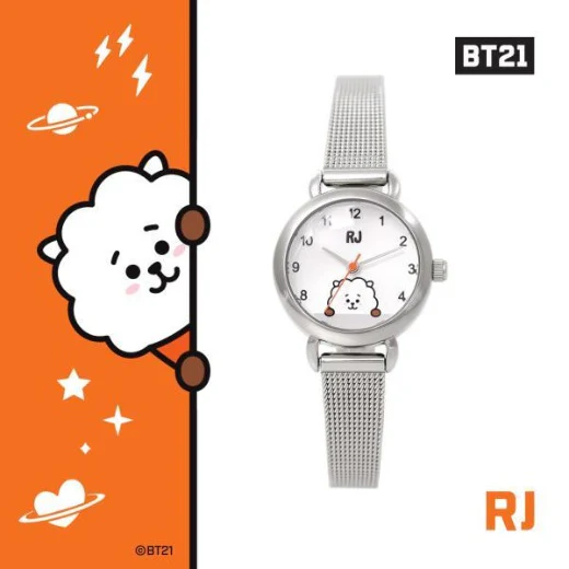 [BT21] OST Silver Mesh Watch - Image 6