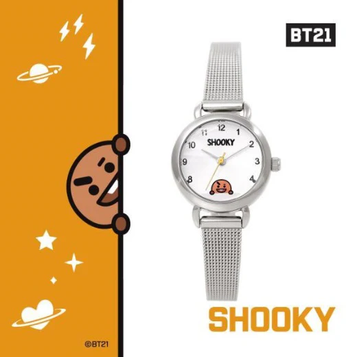 [BT21] OST Silver Mesh Watch - Image 7