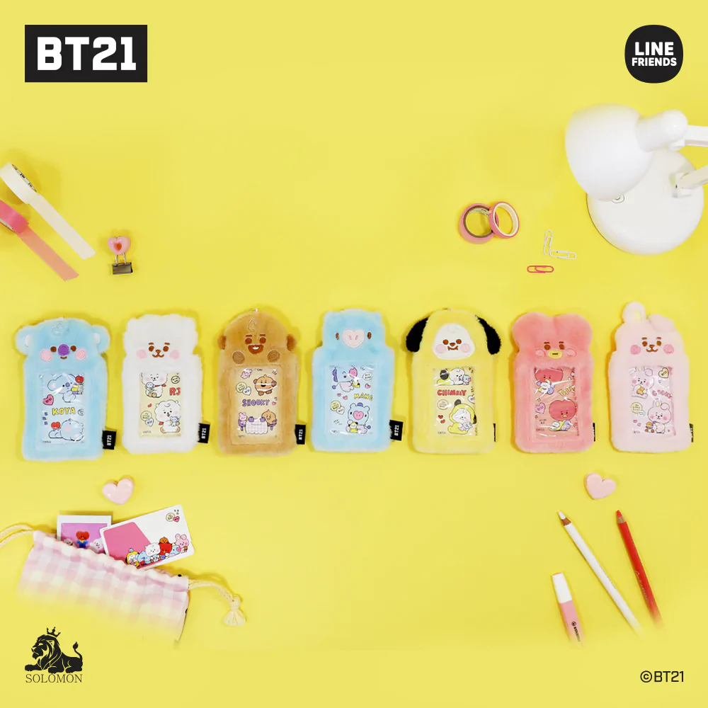 [BT21 JAPAN] FUR PHOTOCARD KEY HOLDER