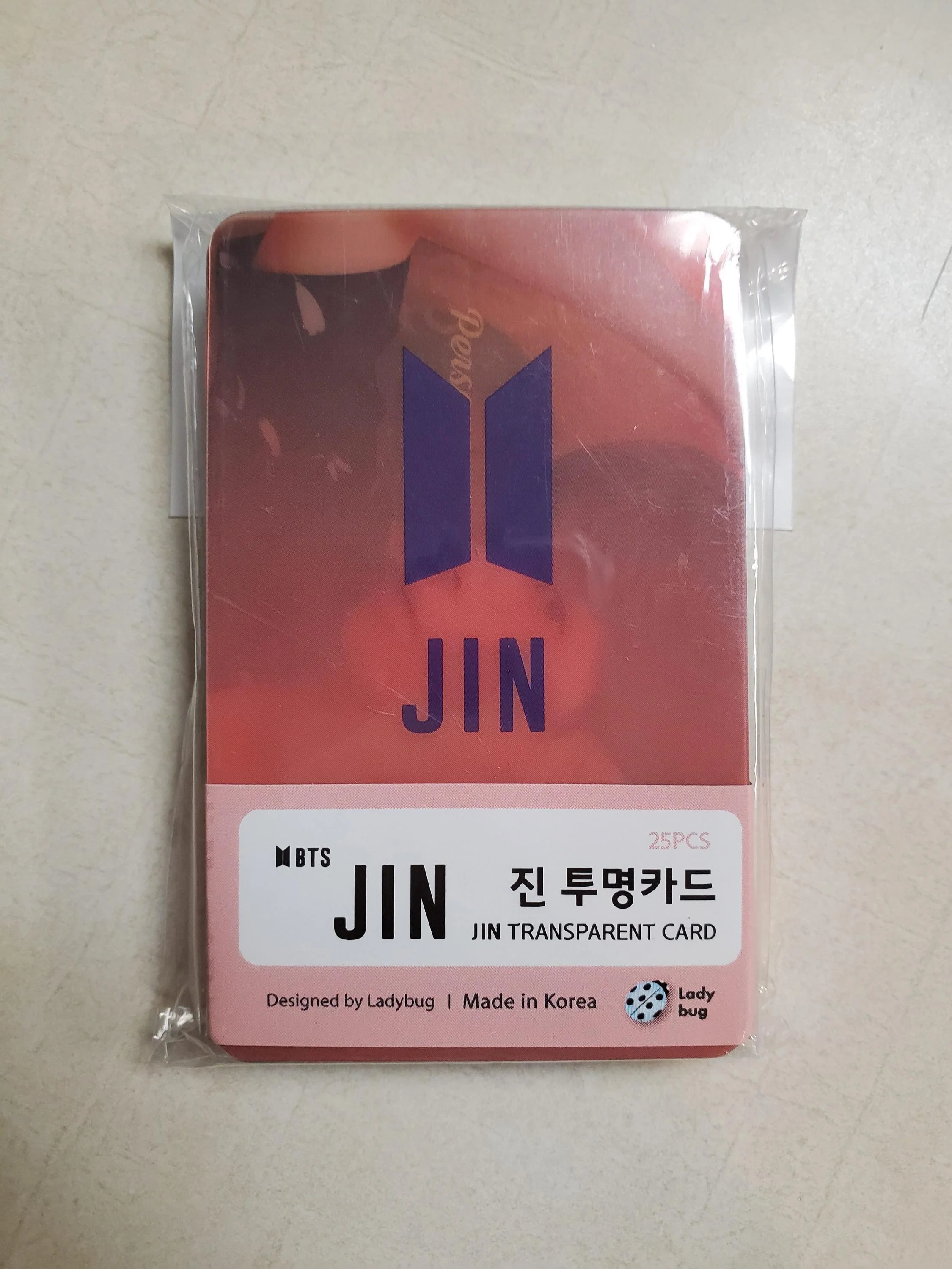 [ BTS JIN ] TRANSPARENT CARD