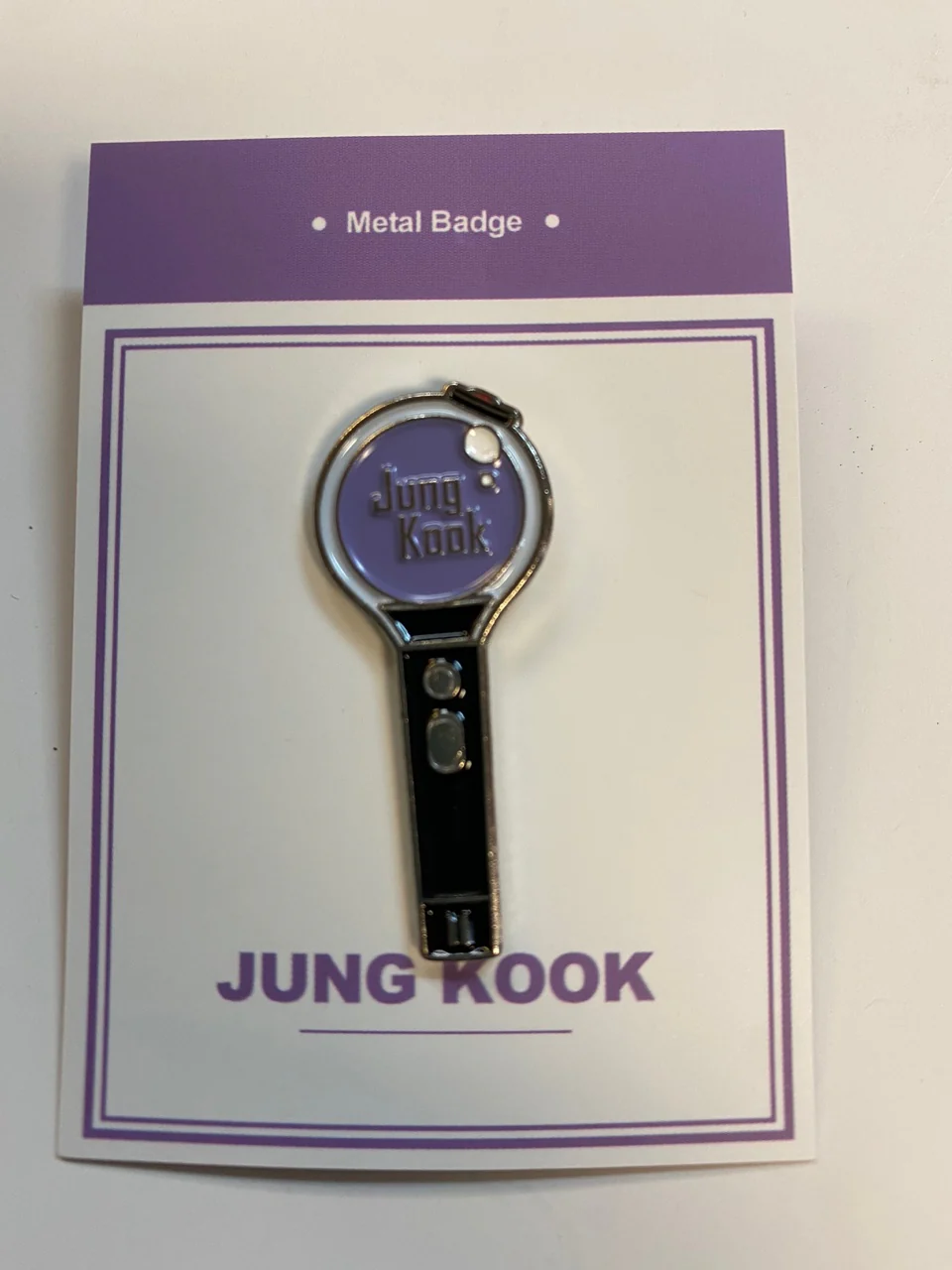 BTS JUNGKOOK LIGHTSTICK BADGE