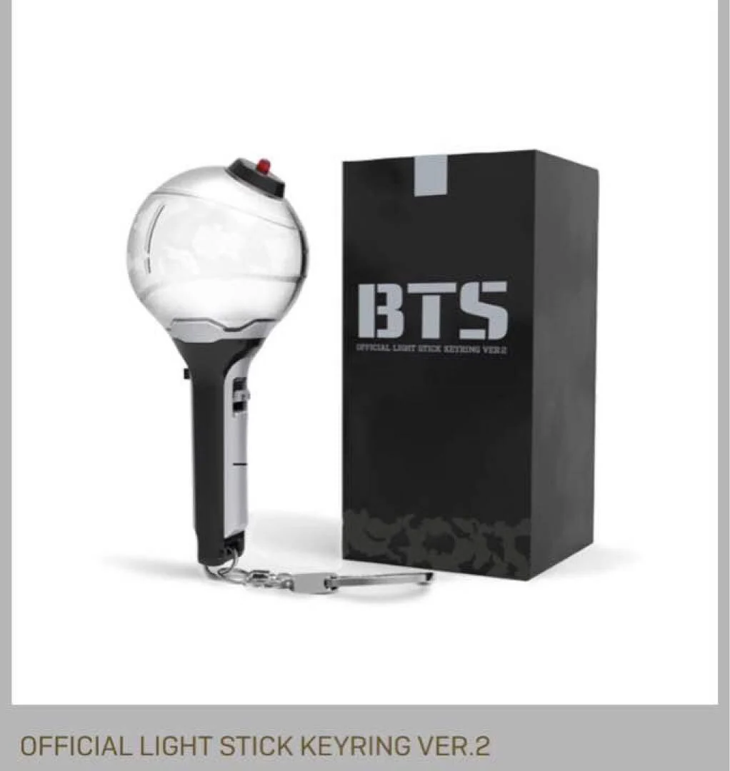 BTS OFFICIAL LIGHTSTICK KEYRING Ver. 2