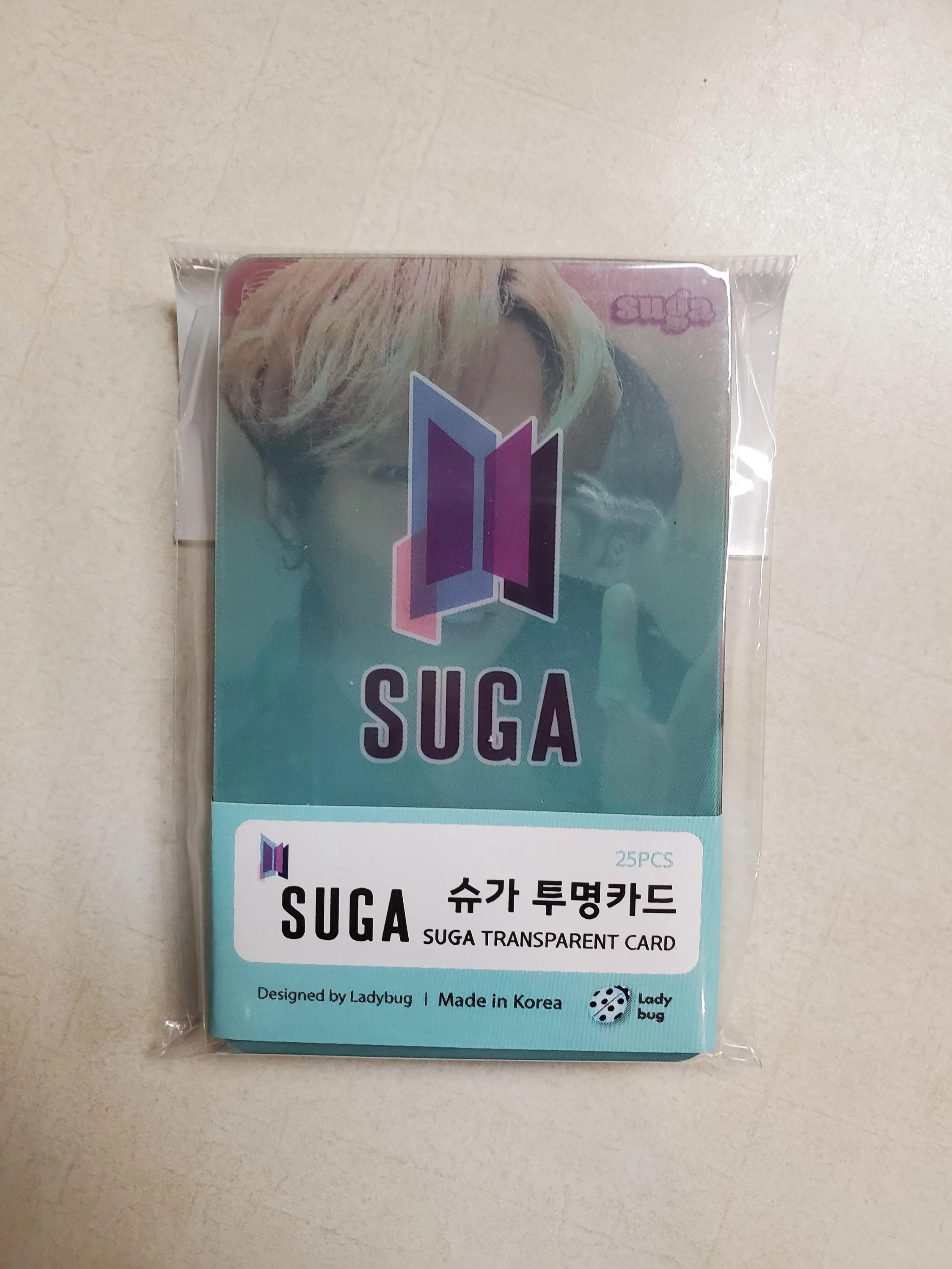 [ BTS SUGA ] TRANSPARENT CARD