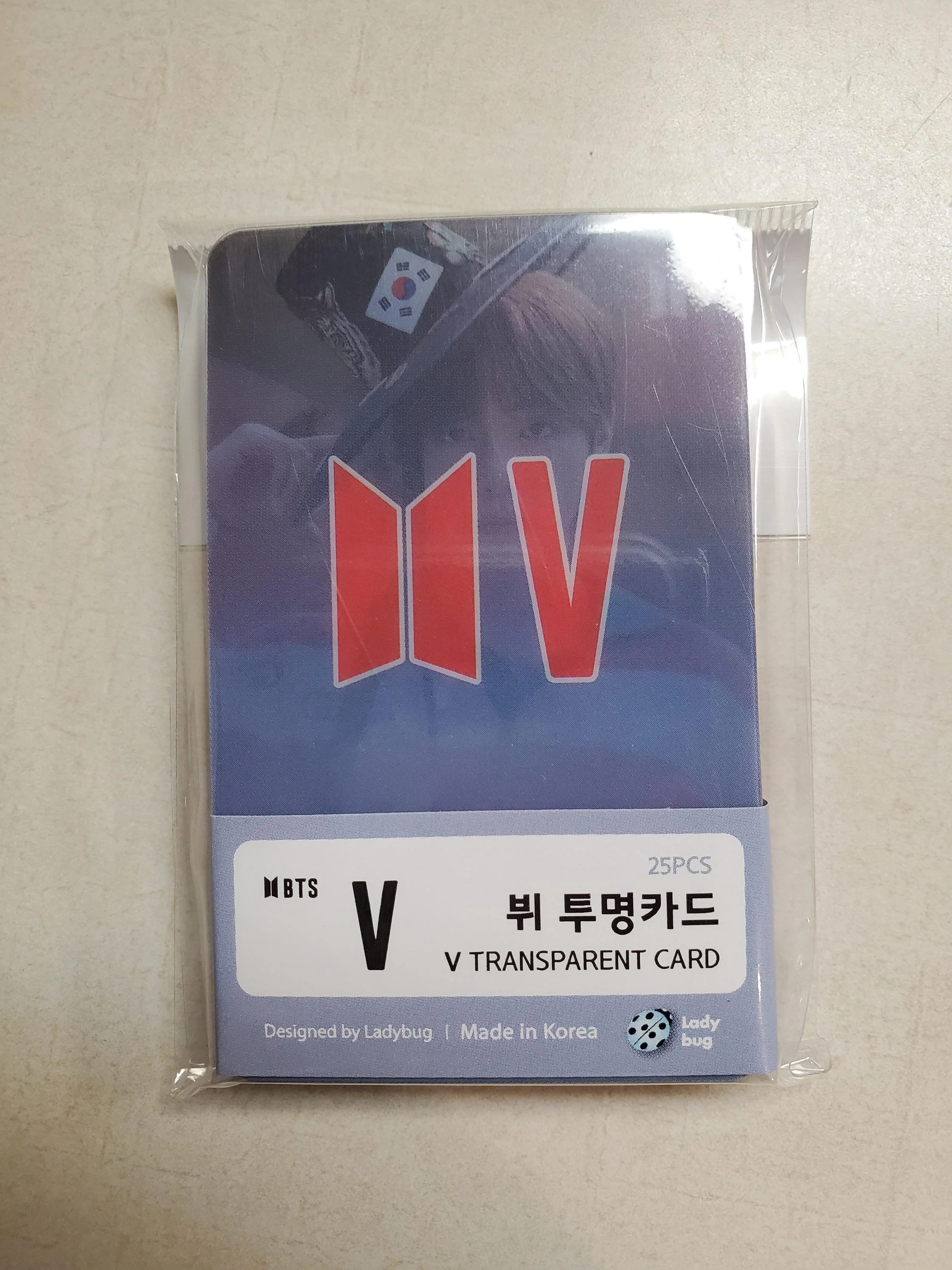[ BTS V ] TRANSPARENT CARD
