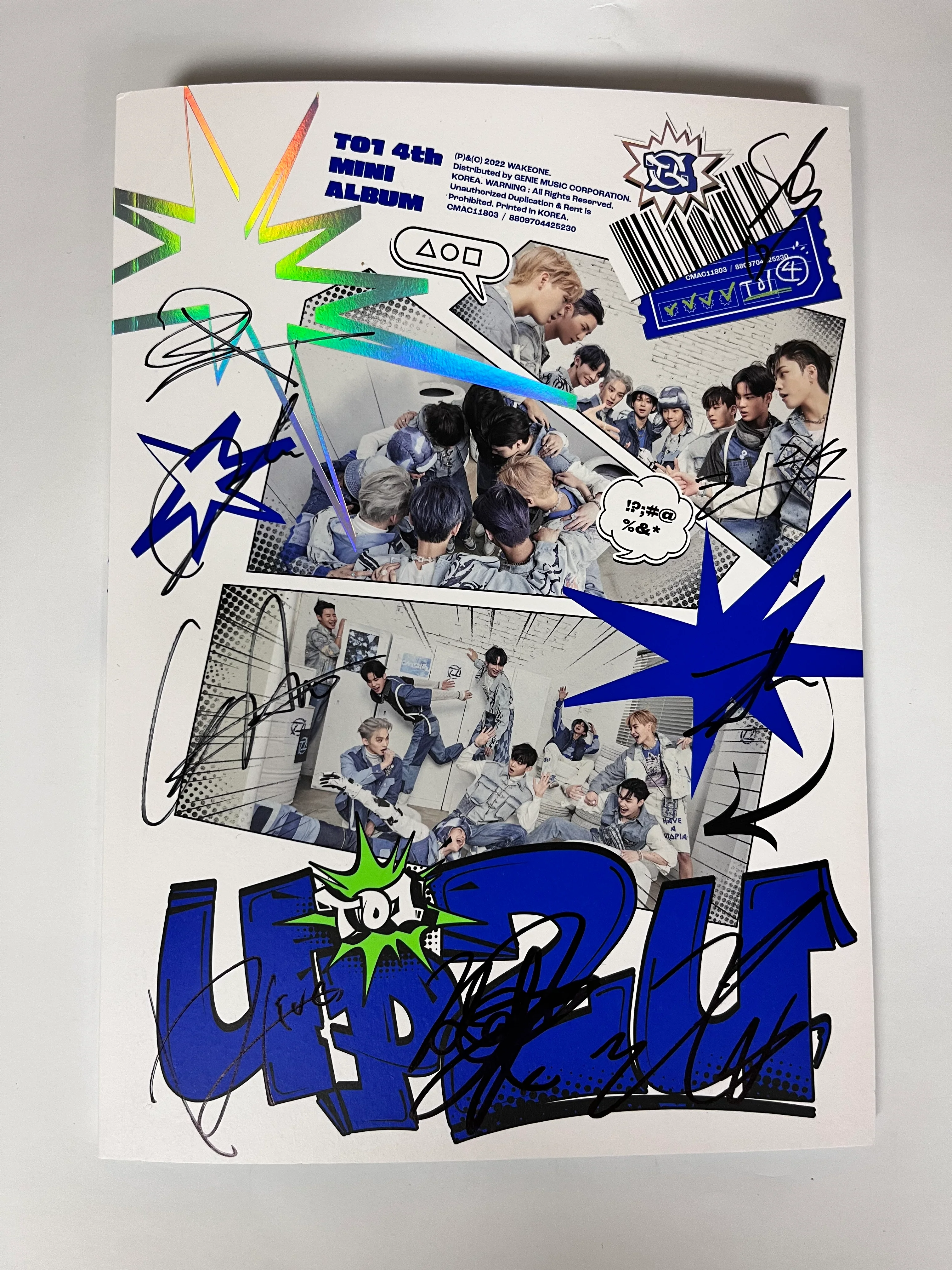 TO1(티오원) - 미니4집 [UP2U] (FREEZE TAG VER.) AUTOGRAPHED ALBUM