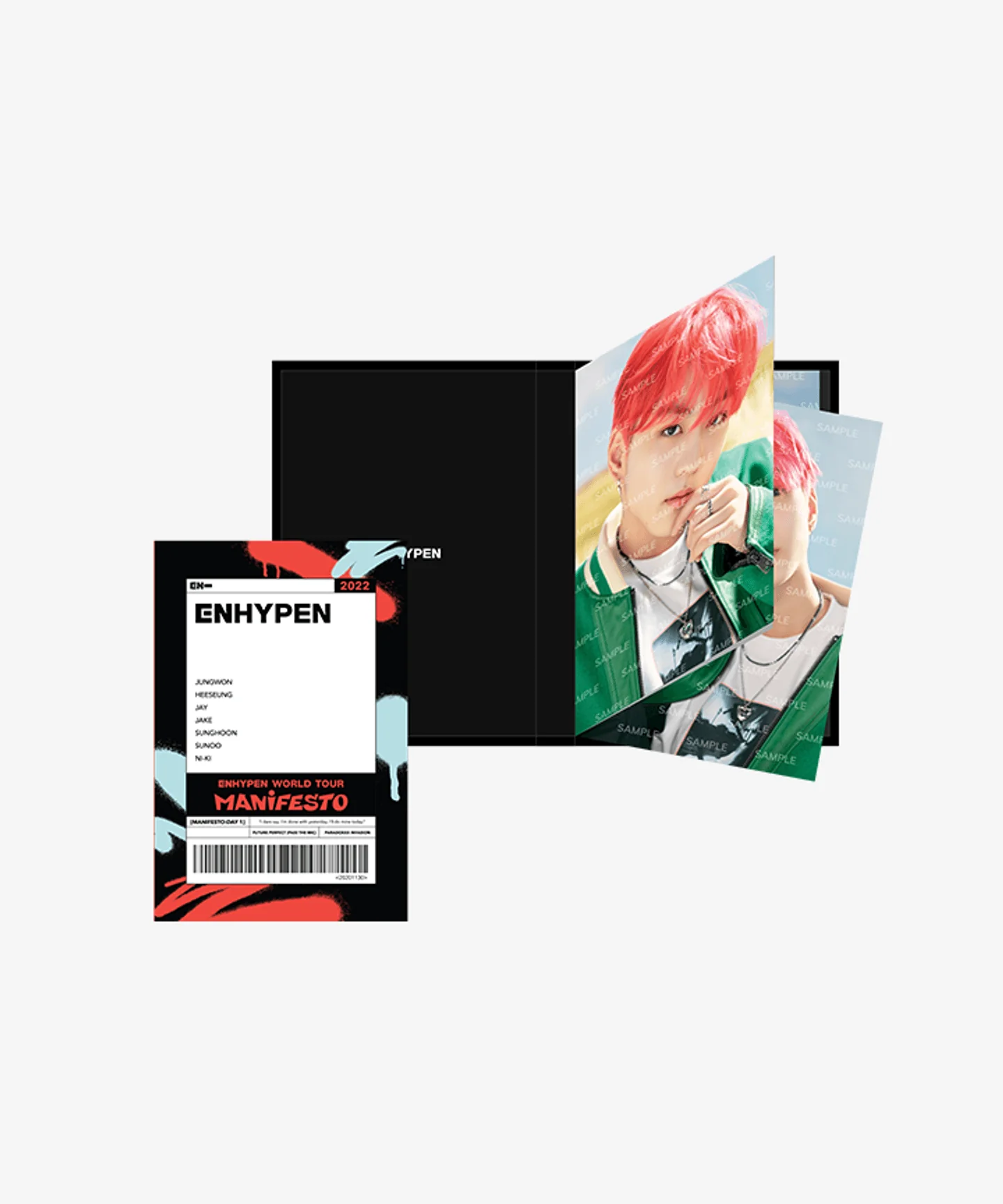 ENHYPEN - WORLD TOUR MANIFESTO MERCH - Postcard Book