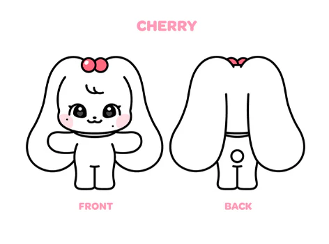IVE - OFFICIAL MD - IVE CHARACTER PLUSH DOLL MINIVE - Image 5