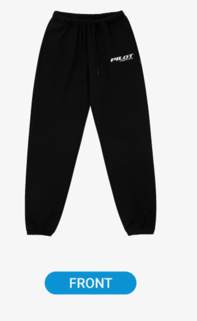 JOGGER PANTS BLACK - 'PILOT : FOR ★★★★★' - Image 2