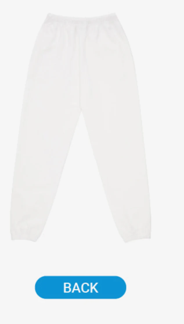 JOGGER PANTS WHITE - 'PILOT : FOR β
β
β
β
β
' - Image 3