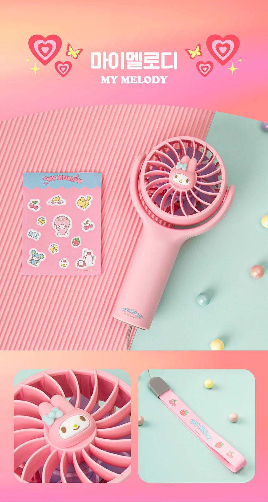Mini Handy Fan (Sanrio) - Image 4