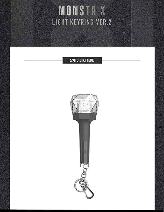 MONSTA X Official Goods - Mini Light Keyring Ver.2