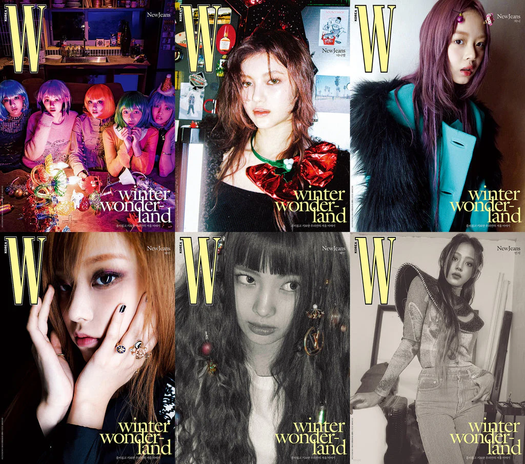 NEWJEANS - W KOREA Winter Wonderland magazine