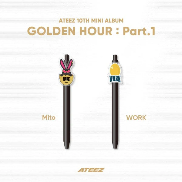 ATEEZ - Acrylic Gel Pen [GOLDEN HOUR : Part.1 Official MD]