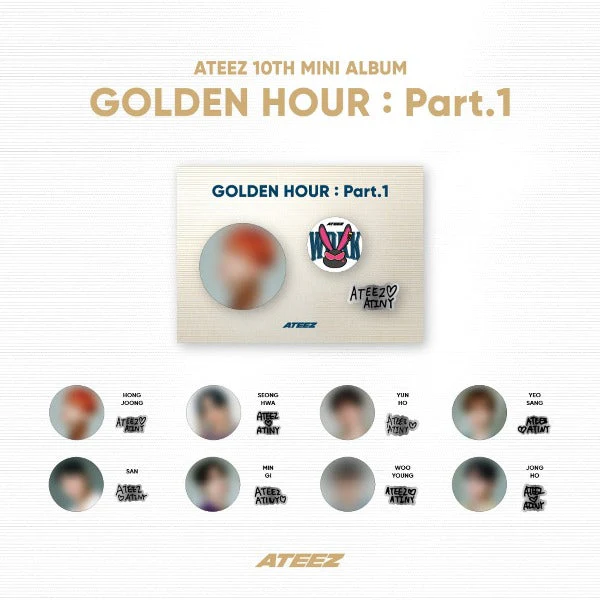 ATEEZ - Badge Set [GOLDEN HOUR : Part.1 Official MD]