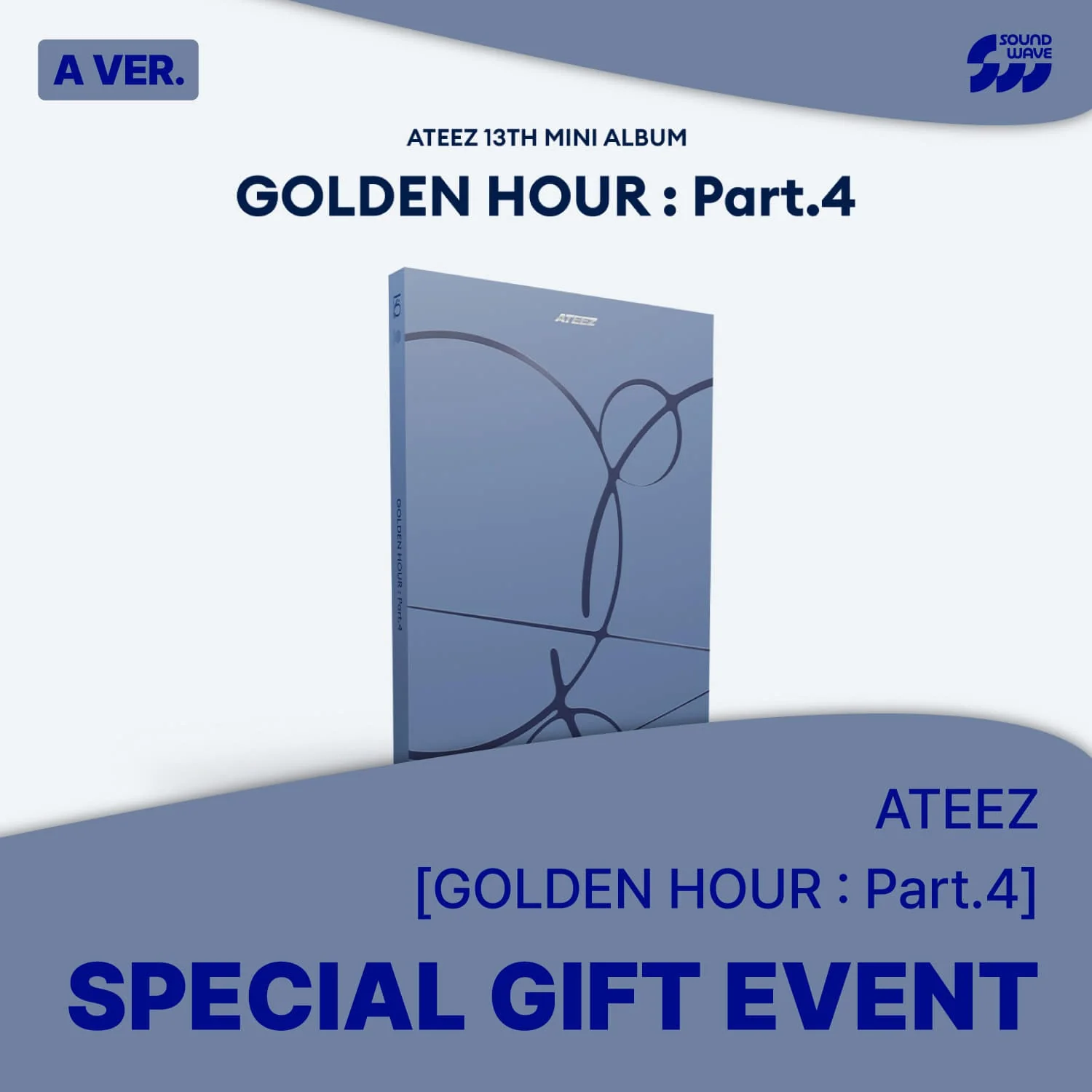 [PRE-ORDER] ATEEZ - [GOLDEN HOUR : Part.4] (SOUND WAVE) - Image 2