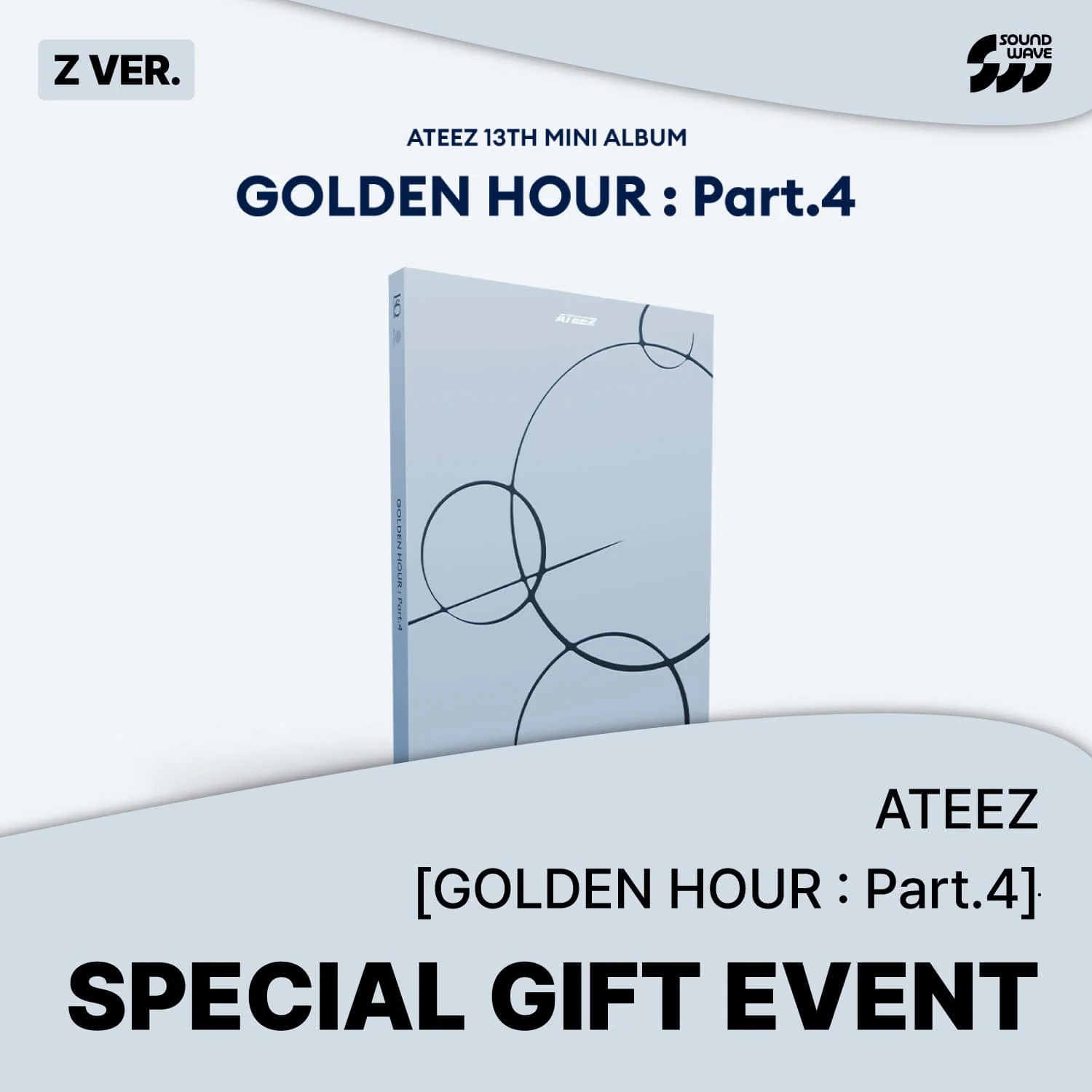 [PRE-ORDER] ATEEZ - [GOLDEN HOUR : Part.4] (SOUND WAVE) - Image 4