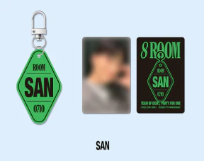 ATEEZ POP-UP `8ROOM` OFFICIAL MERCH - 8ROOM KEYRING - Image 6