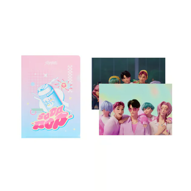 [PRE ORDER] KPOP DEMON HUNTERS POP UP MERCH - L HOLDER POSTER SET SODA POP