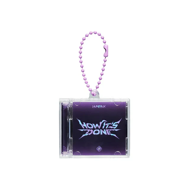 KPOP DEMON HUNTERS POP UP MERCH - MINI CD KEYRING (HOW IT'S DONE)