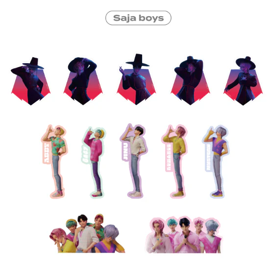 [PRE ORDER] KPOP DEMON HUNTERS POP UP MERCH - STICKER PACK - Image 2