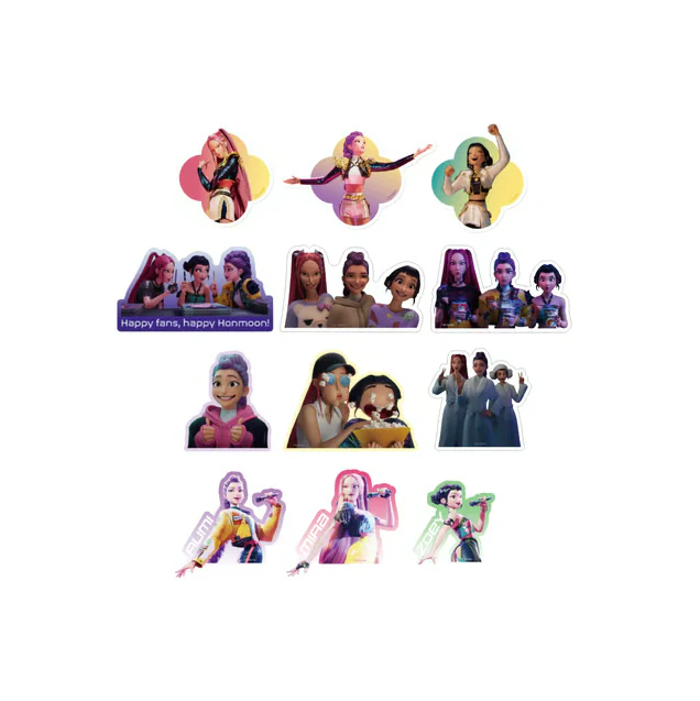 [PRE ORDER] KPOP DEMON HUNTERS POP UP MERCH - STICKER PACK - Image 3