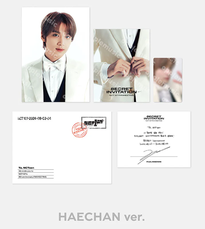 NCT 127 - 2024 NCT 127 8th ANNIVERSARY FANMEETING [8ECRET INVITATION] MD / INVITATION SET - Image 2