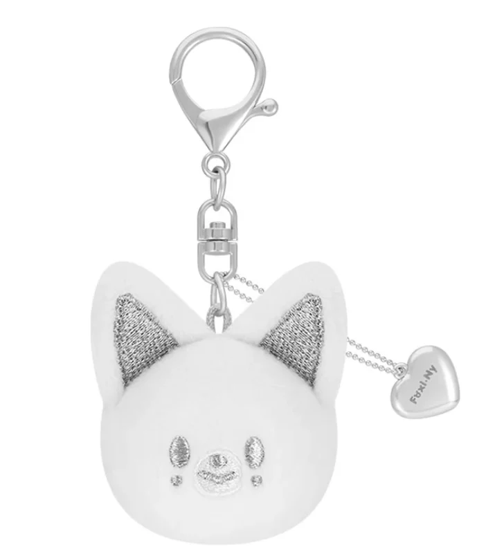 [PRE ORDER] STRAY KIDS - dominATE : celebrATE WORLD TOUR OFFICIAL MD SKZOO FACE KEYRING SILVER VER - Image 9