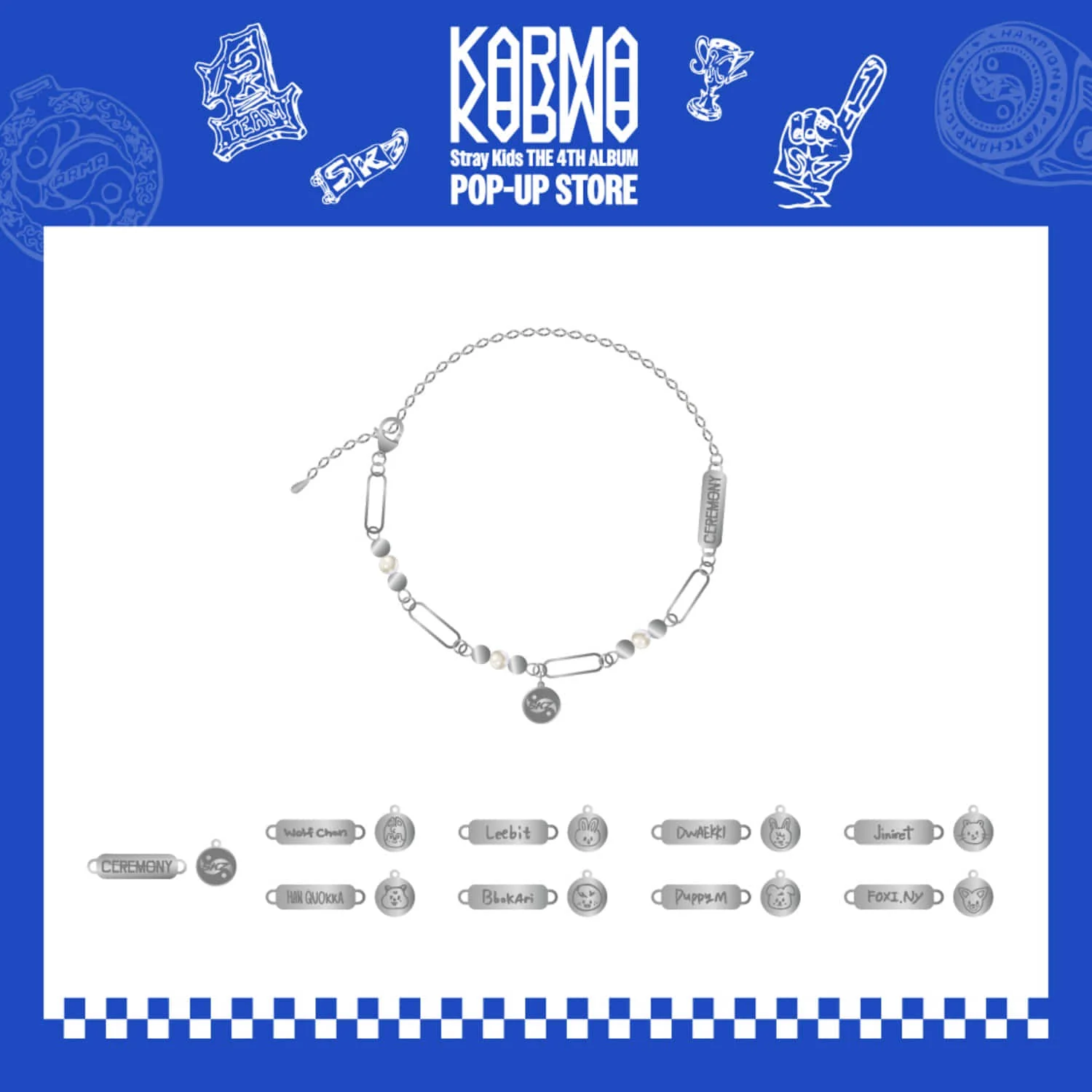 STRAY KIDS - SKZOO CEREMONY NECKLACE [KARMA POP UP STORE OFFICIAL MD]