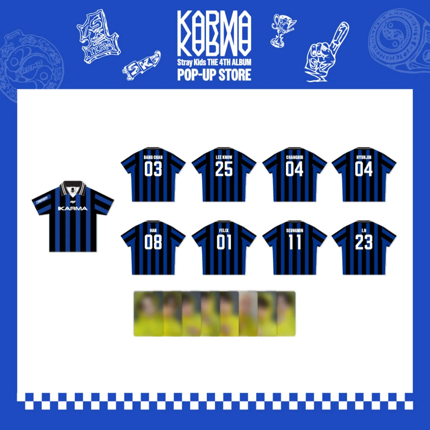STRAY KIDS - UNIFORM T-SHIRT [KARMA POP UP STORE OFFICIAL MD]