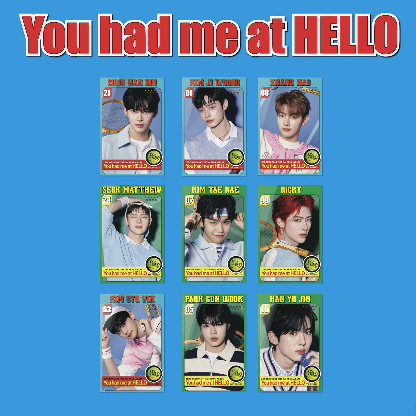 ZEROBASEONE - 3rd MINI ALBUM [You had me at HELLO] (ZEROSE ver. / POCAALBUM)