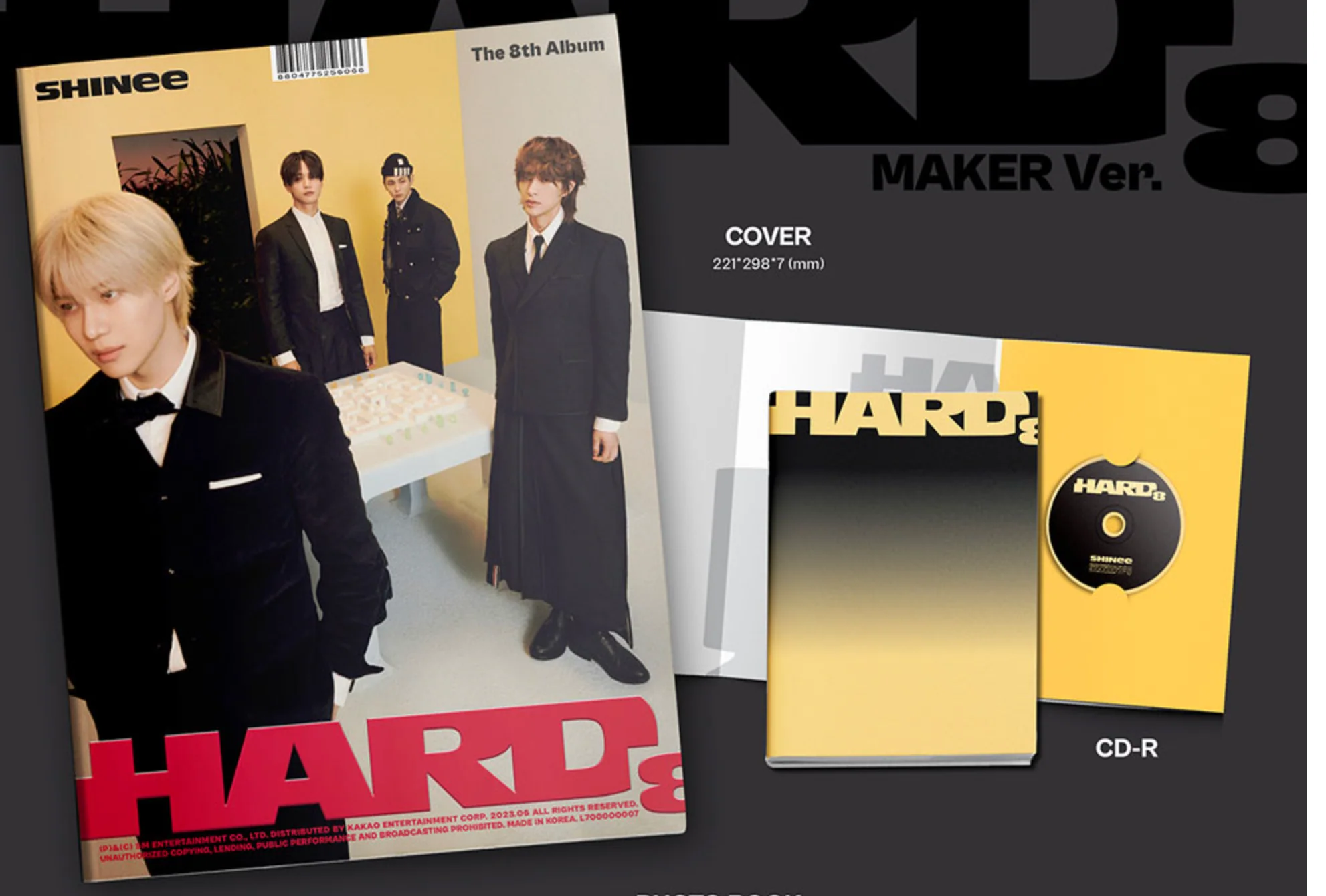 SHINEE - 8th Album [HARD] Photobook Ver. - Image 3