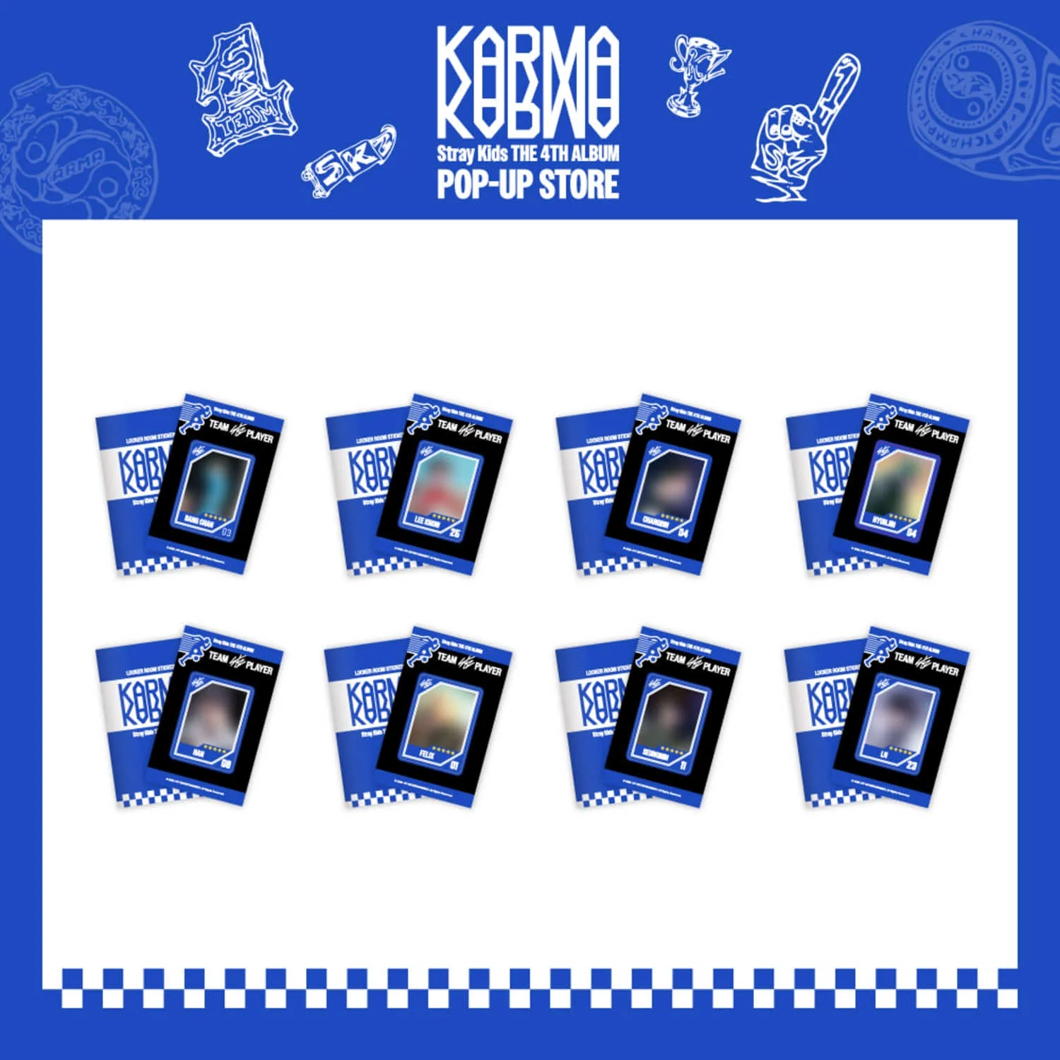STRAY KIDS - LOCKER ROOM STICKER BOOK [KARMA POP UP STORE OFFICIAL MD]